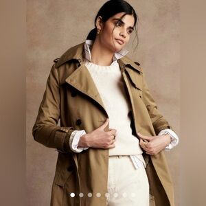 Banana Republic Timeless Trench Coat Maverick Tan